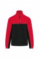 Heren Fleece vest Tweekleurige ecologishe WK904 BLACK-RED